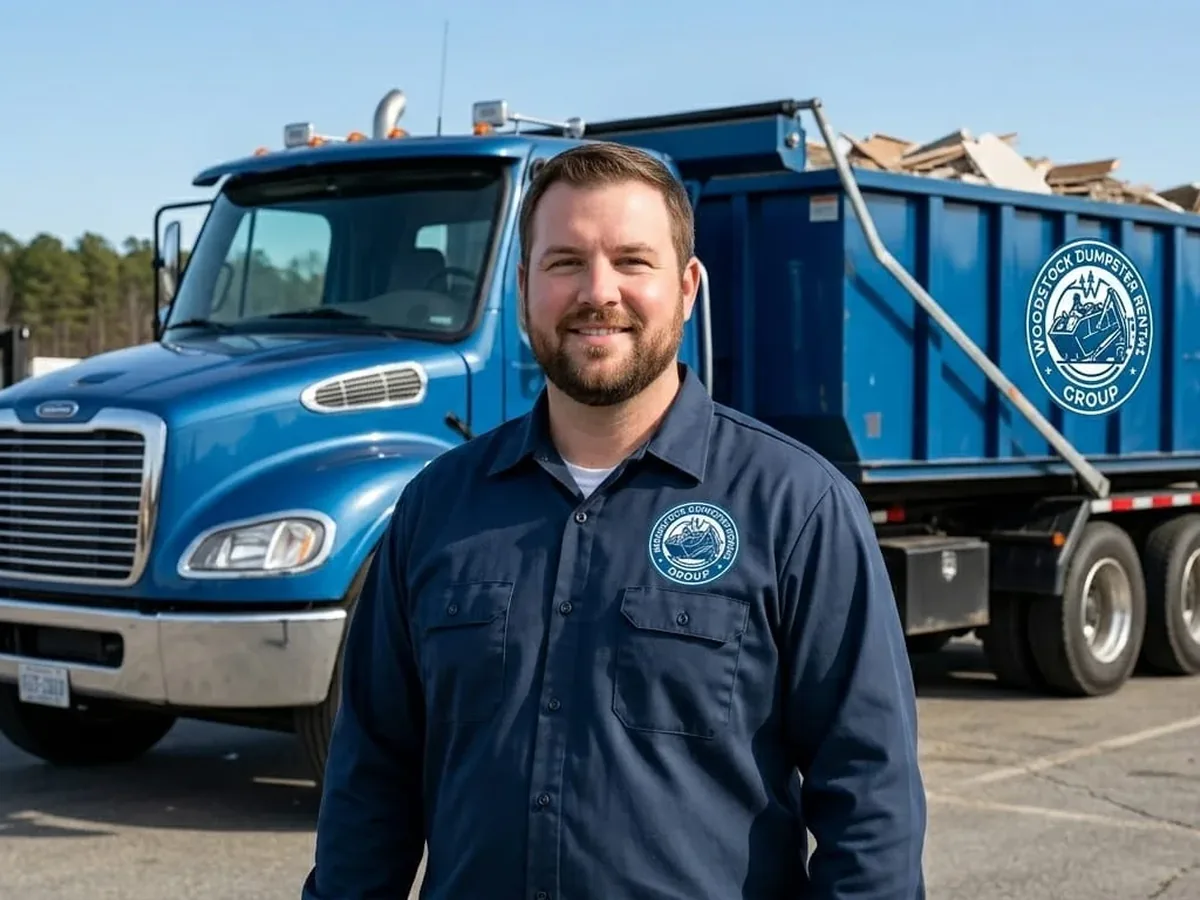 Driver at Woodstock Dumpster Rental Group